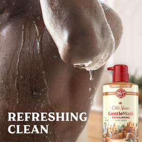 Old Spice GentleMan's ingredient label highlighting niacinamide benefit