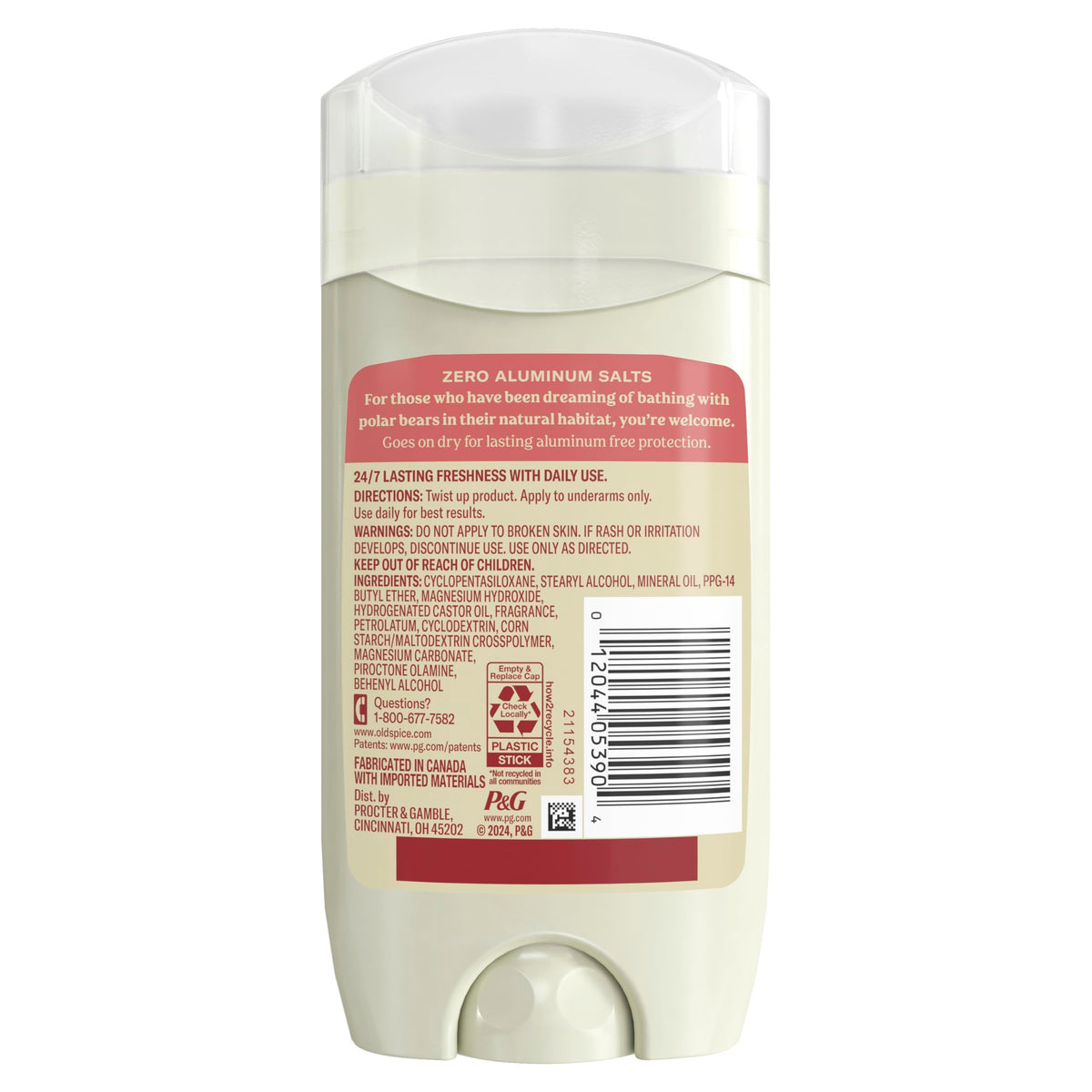 Old Spice deodorant by water and rocks, evokes Himalayan Sea Salt freshness
