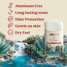Old Spice open stick showing dry feel texture and easy application