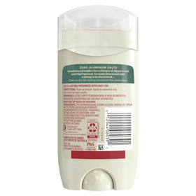 Old Spice GentleMan's packaging back view showing ingredients and formulation clarity