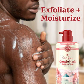 Old Spice lather texture close-up showing moisturizing creaminess
