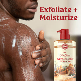 Old Spice GentleMan's creamy texture close-up for gentle exfoliation benefit