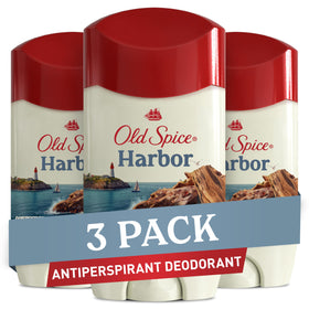 Old Spice Harbor front packaging showing scent and protection benefit