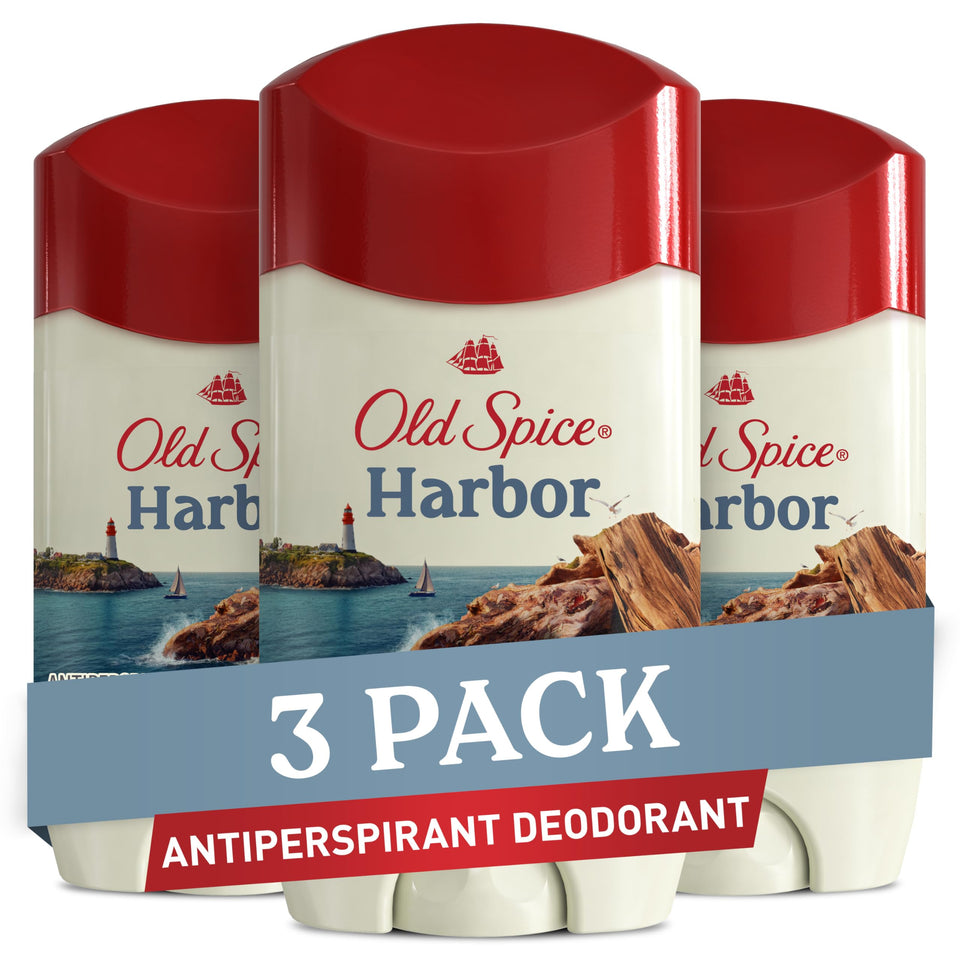 Old Spice Harbor front packaging showing scent and protection benefit