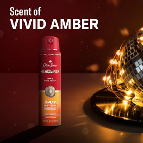 Old Spice Headliner displayed with other Red Collection items for scent layering