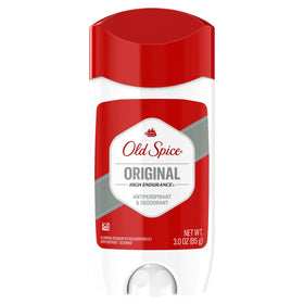 Old Spice High Endurance front packaging showing six 3 oz sticks and brand benefit