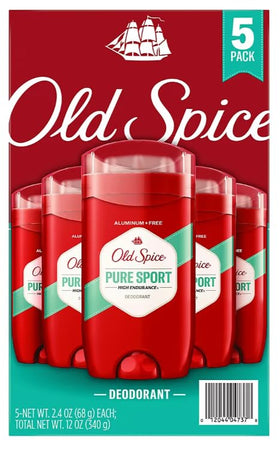 Old Spice product next to ruler highlighting 12-ounce scale and compact storage advantage