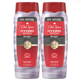Old Spice bottle front packaging showing bold Swagger scent benefits