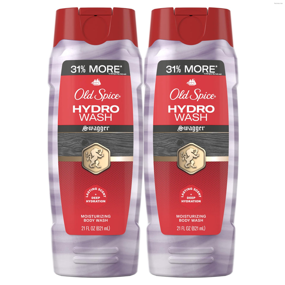 Old Spice bottle front packaging showing bold Swagger scent benefits