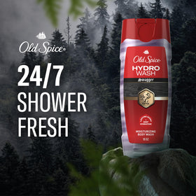 Old Spice creamy lather texture on hand showing rich hydration and smooth feel