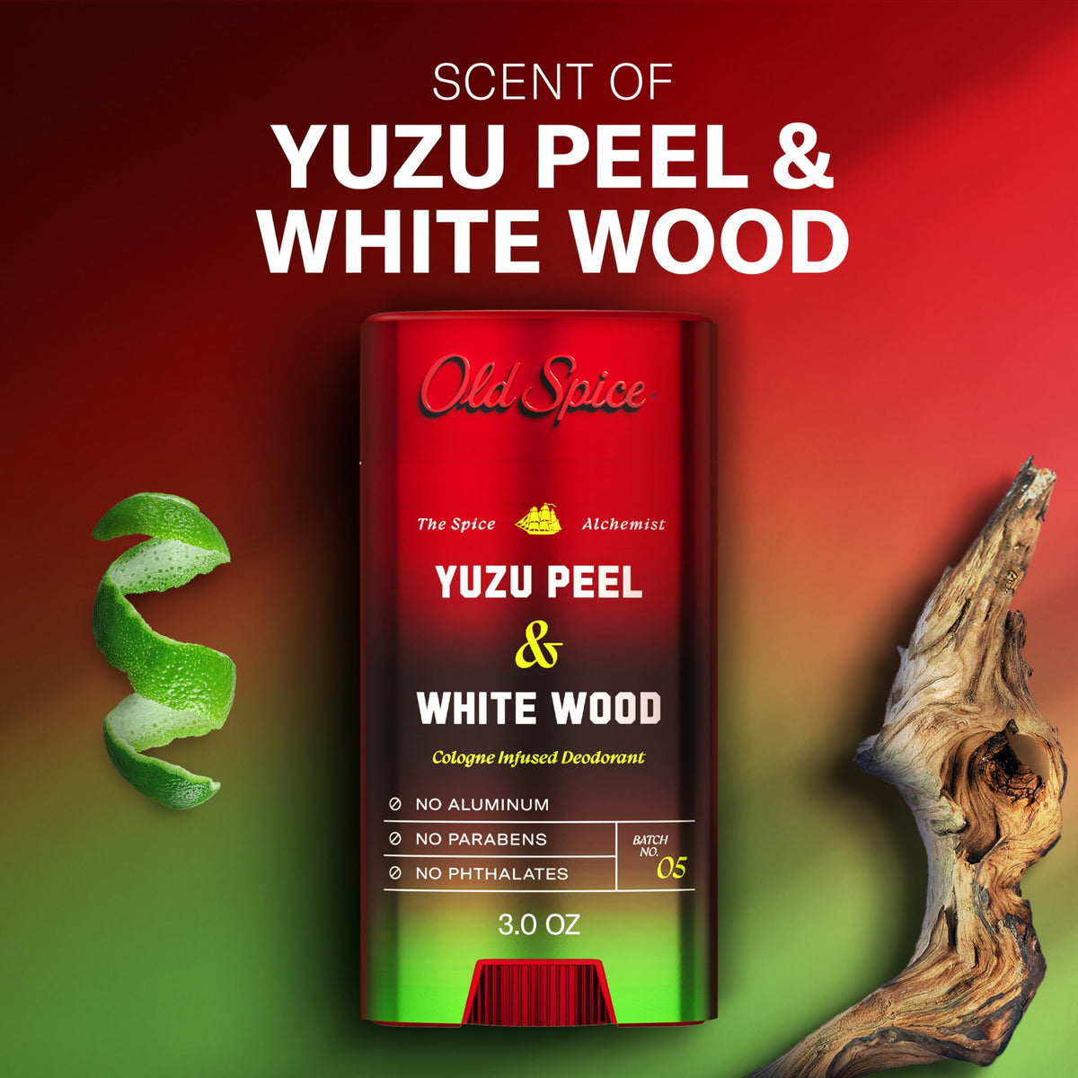 Old Spice deodorant in hand to show 3.0 oz travel-friendly benefit