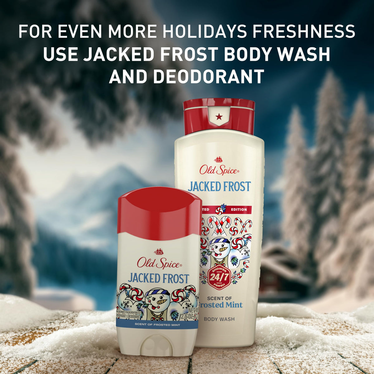 Old Spice Jacked Frost staged as a stocking stuffer gift idea for holiday giving