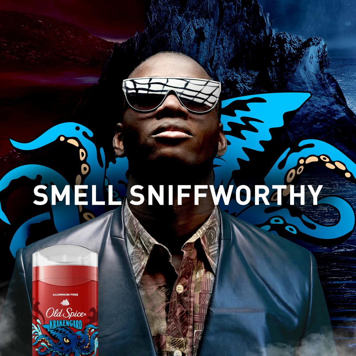 Old Spice Krakengard texture close-up highlighting smooth non-sticky glide