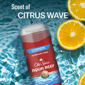 Old Spice label close-up showing ingredients and transparency benefit