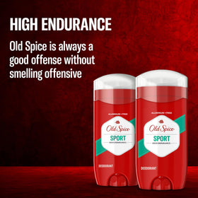 Old Spice ingredients panel close-up showing aluminum-free formulation benefit