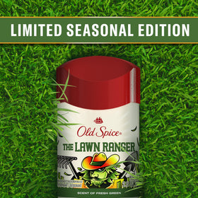 Old Spice Lawn Ranger cap close-up showing secure closure and travel-ready design