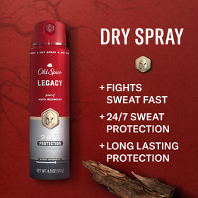 Old Spice Legacy clear view of packaging label for scent identification