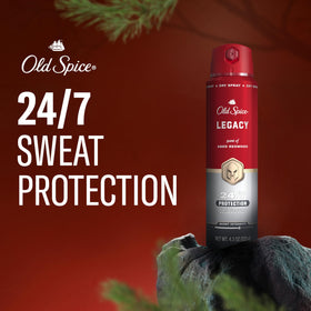 Old Spice Legacy close-up of spray nozzle demonstrating easy application
