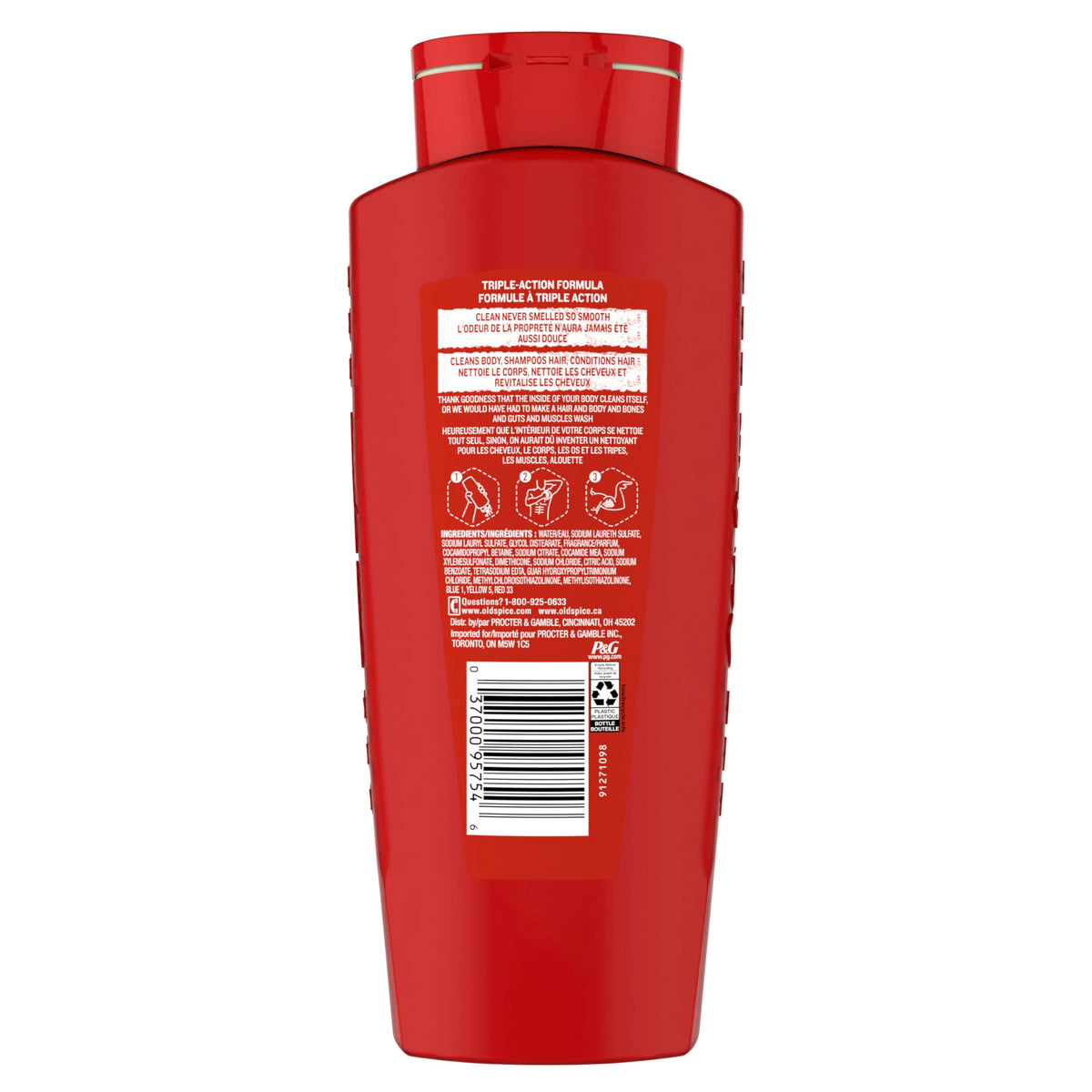 Man after shower using Old Spice showing fresh-scent confidence
