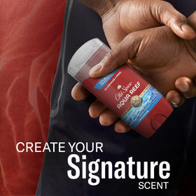 Old Spice outdoor lifestyle image conveying all-day fresh confidence benefit