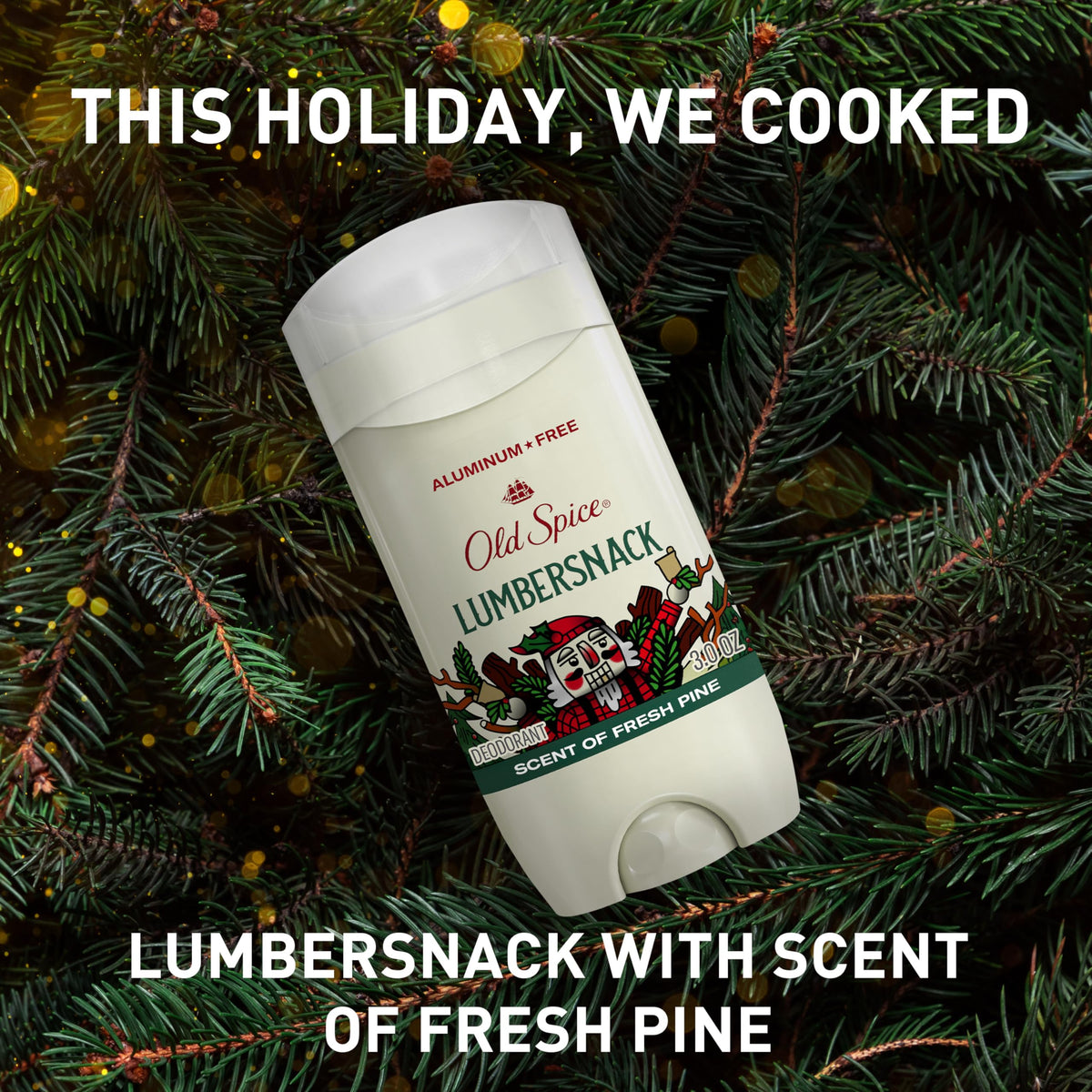 Old Spice LumberSnack paired with Holidudes body wash showing layered fragrance benefit