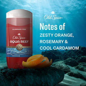 Old Spice three deodorant sticks displayed for quick replacement convenience