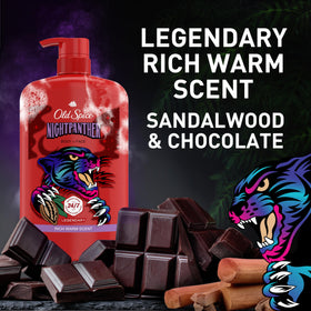 Old Spice NightPanther packed in gym bag indicating post-workout refresh and portability