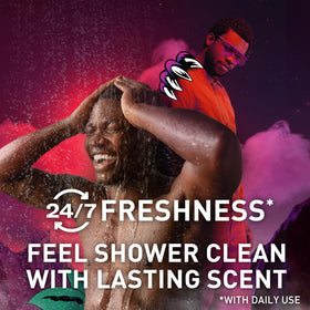 Old Spice NightPanther label and ingredients closeup highlighting product information for informed use