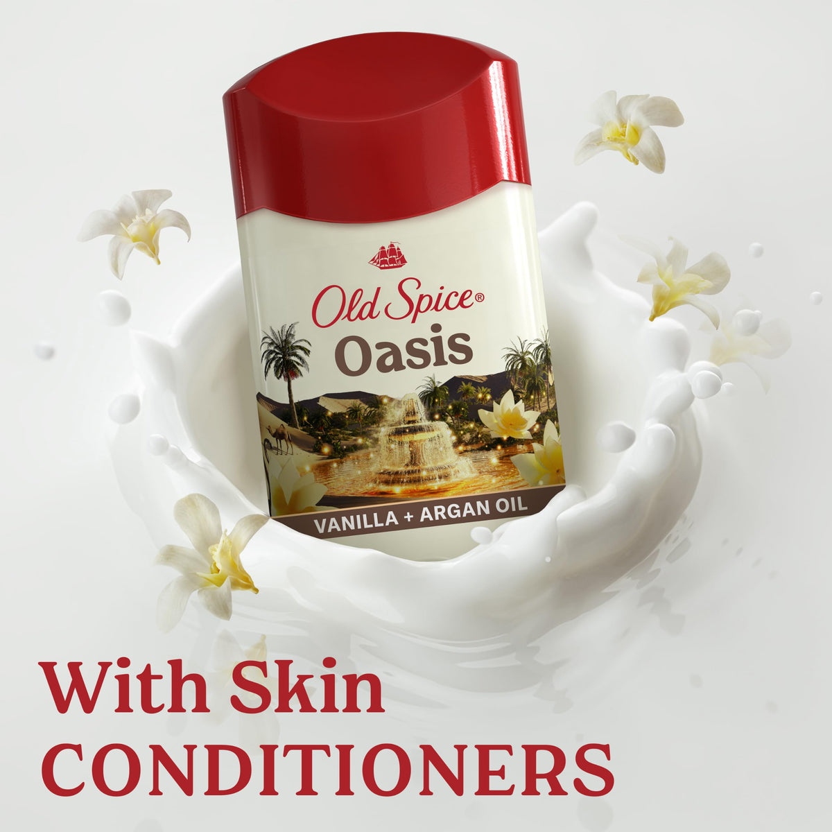 Old Spice Oasis in travel bag illustrating convenience for on-the-go use
