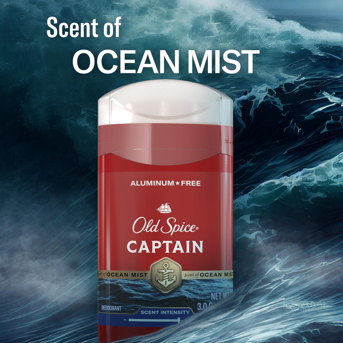 old spice open stick top view showing twist-up mechanism for controlled use