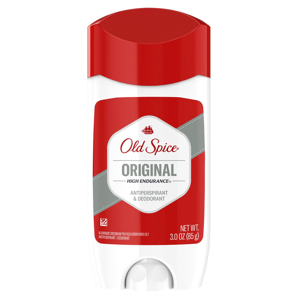 Old Spice front packaging showing Original scent and pack benefit