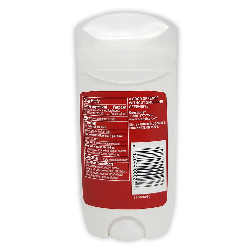Hand holding Old Spice Original 3 oz stick for size and travel convenience