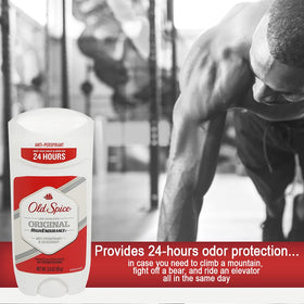 Old Spice Original placed in gym bag ready for post-workout freshness