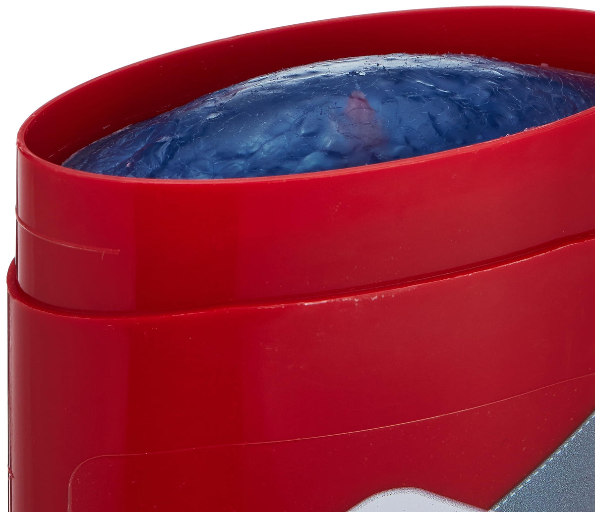 Old Spice close-up texture of solid deodorant highlighting smooth non-greasy finish