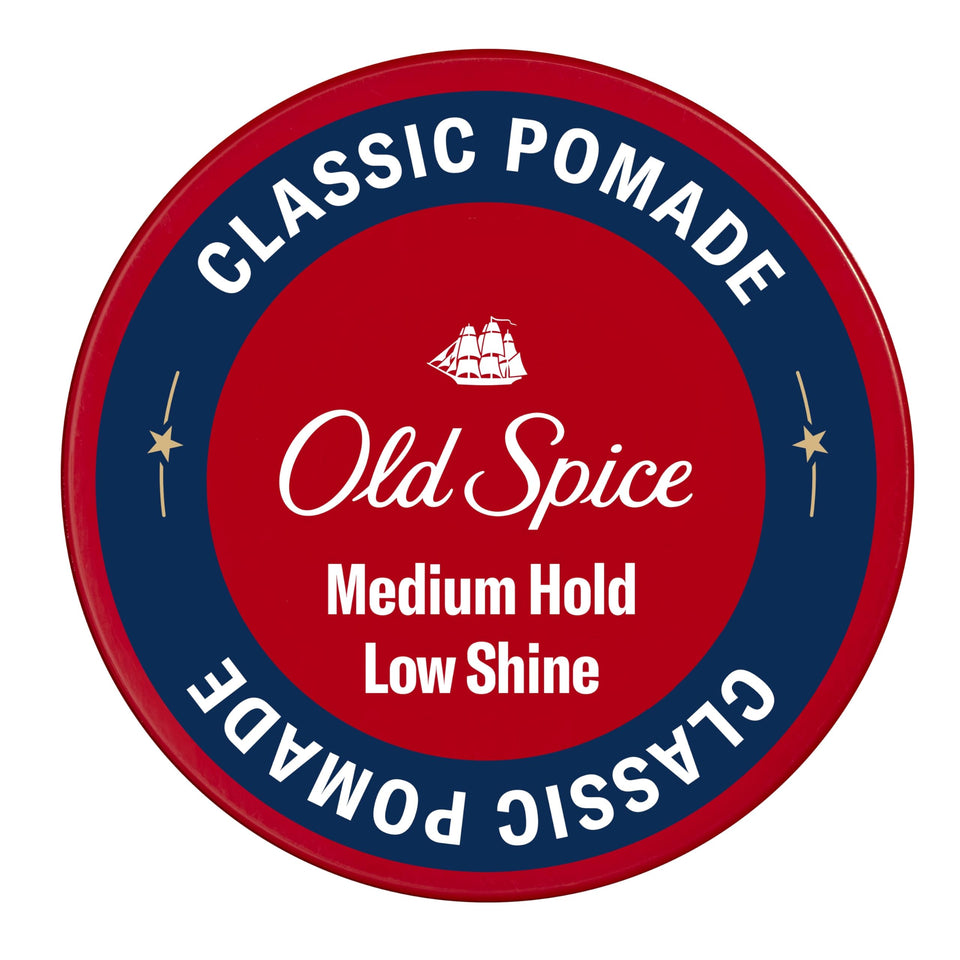 Old Spice front packaging showing jar and label, easy-identify brand benefit