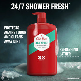 Old Spice back label with ingredients and usage directions for clear guidance