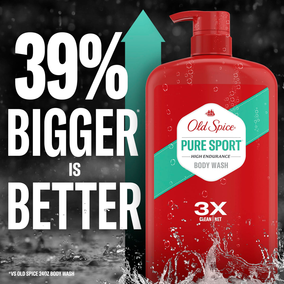 Close-up of Old Spice foam texture highlighting rich lather and thorough wash