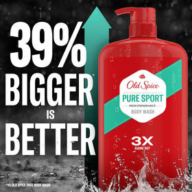 Close-up of Old Spice foam texture highlighting rich lather and thorough wash