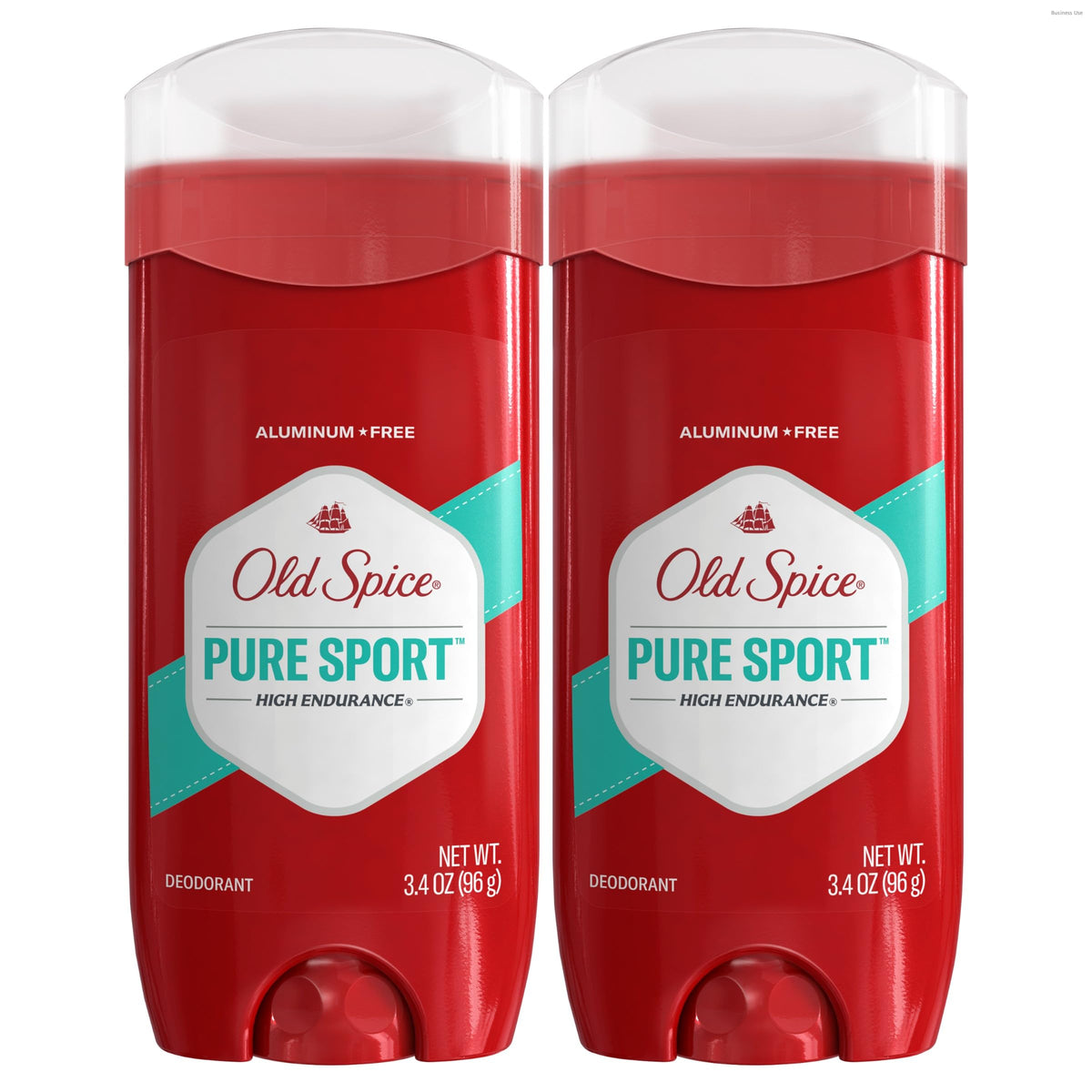 Old Spice Pure Sport front packaging showing branding and scent benefit