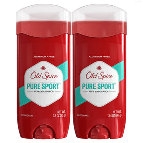 Old Spice Pure Sport front packaging showing branding and scent benefit