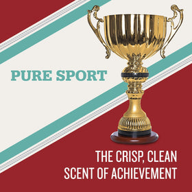 Old Spice Pure Sport held in hand to show size and travel-friendly benefit