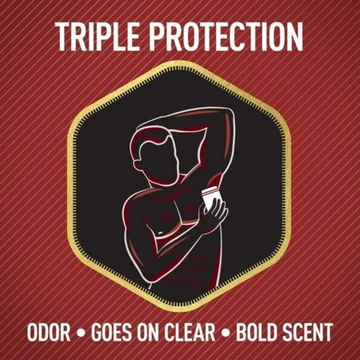 Old Spice Pure Sport label closeup showing NDC 69423-542-85 and product information