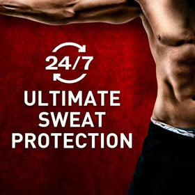 Old Spice in a gym bag lifestyle shot conveying post-workout odor control convenience