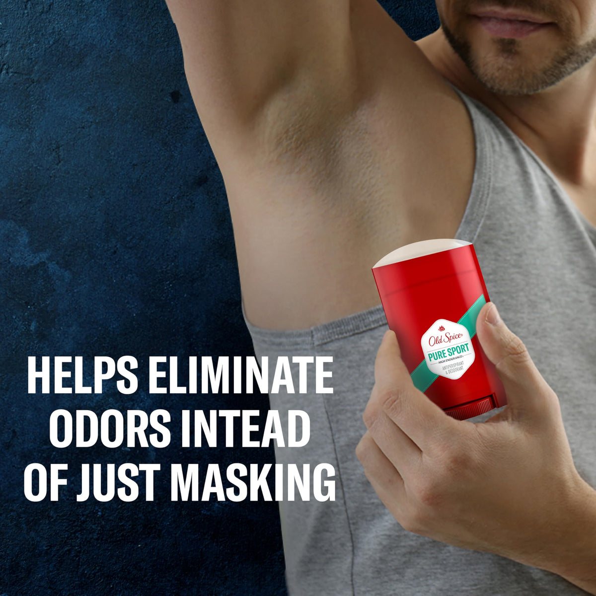 Old Spice Pure Sport lifestyle at gym showing fresh scent and confidence benefit