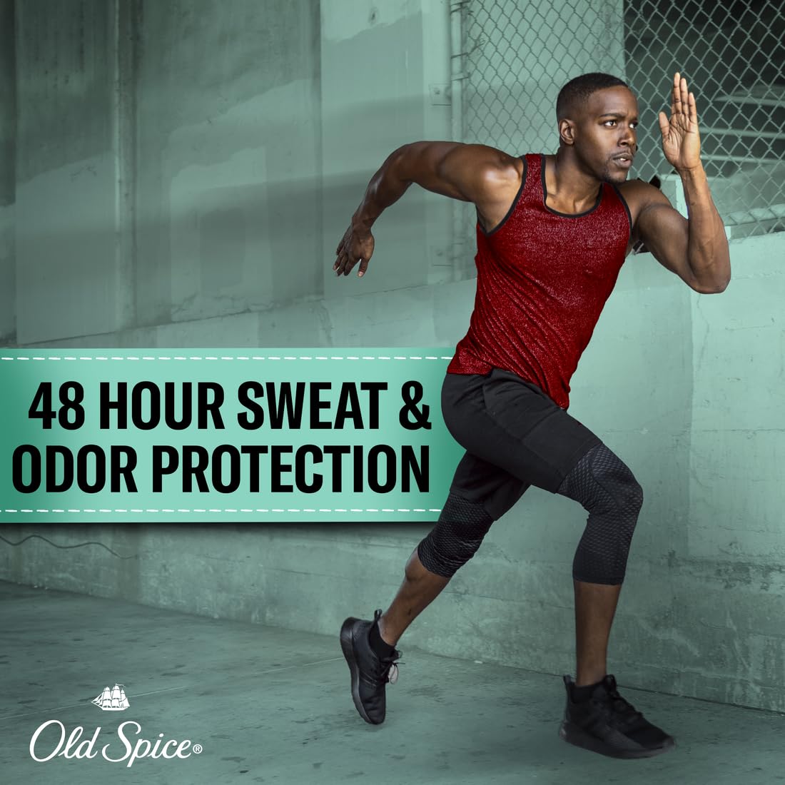Old Spice Pure Sport six-pack arranged to show value pack and convenience