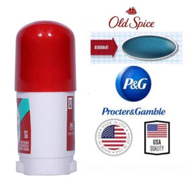 Old Spice size comparison in hand showing compact 0.5 oz stick for TSA-friendly packing