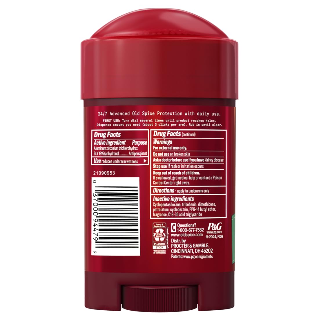 Old Spice Pure Sport soft solid texture close-up showing smooth glide benefit