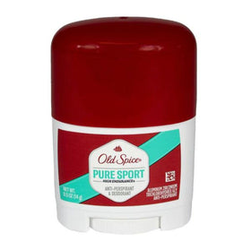 Old Spice stick angled close-up highlighting smooth applicator and quick use benefit