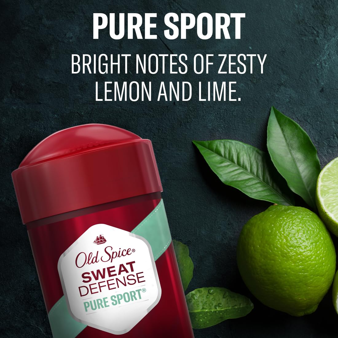 Old Spice Pure Sport stick open demonstrating easy application and no mess