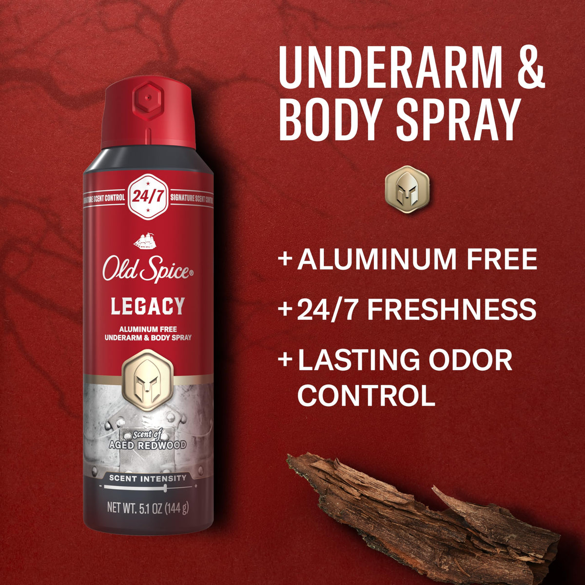 Old Spice close-up nozzle image demonstrating easy, even application